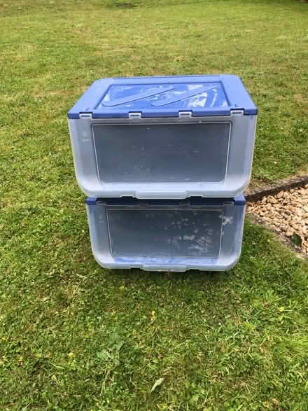 Photo of free Two stacking storage boxes (Bodicote OX15) #1