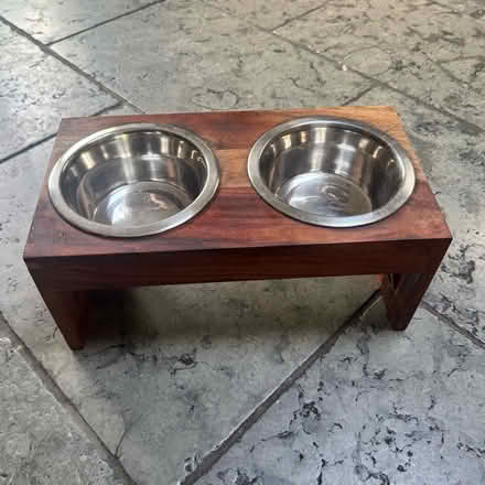 Photo of free Elevated double Dog bowl (Addlestone, Surrey) #1