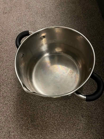 Photo of free 9in Steel Saucepan (Barnham Broom NR9) #2
