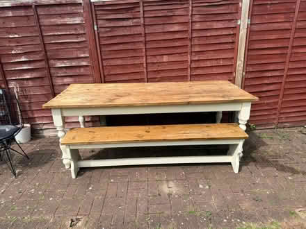 Photo of free Table chairs and bench (CR2) #3