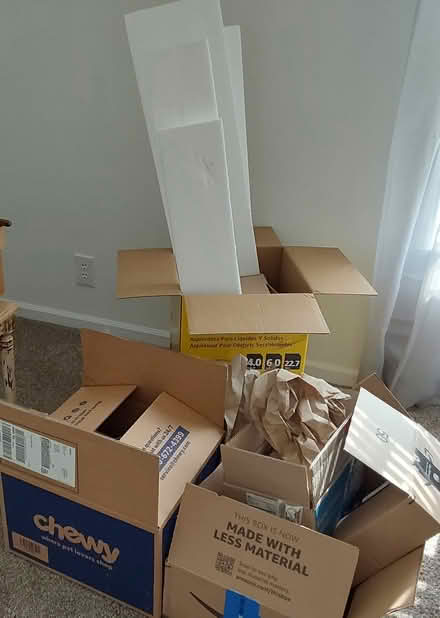 Photo of free Misc boxes, packing material (I94/Rawsonville Rd, Willis) #1
