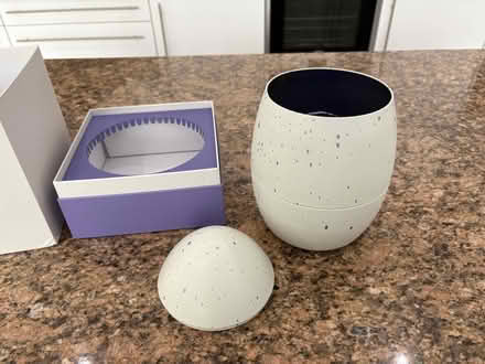 Photo of free Egg shaped storage/gift tin (Weybridge KT13) #2