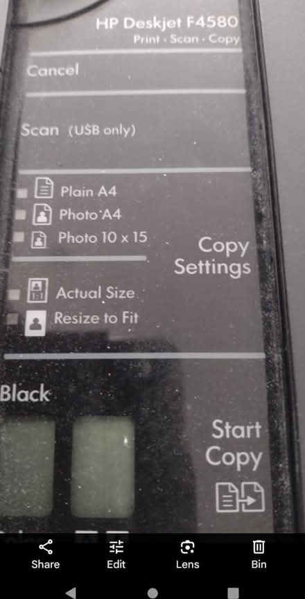 Photo of free HP printer, and power cable (Fovant. SP3) #1