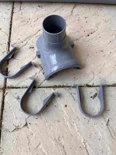 Photo of free 2.5m length grey gutter and accessories (South Croydon CR2) #2