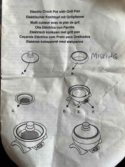 Photo of free Electric Crock pot with grill pan (Shirley, Croydon) #4