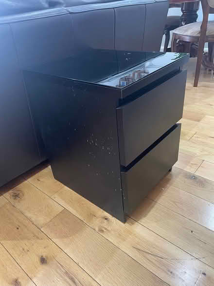 Photo of free Black ikea bedside drawers (Enfield) #1