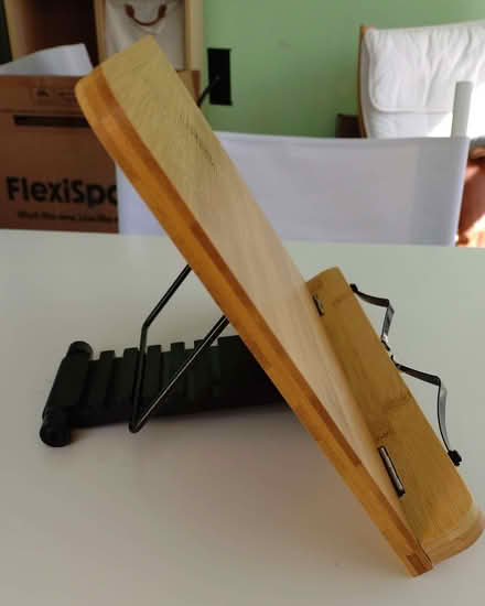 Photo of free Bamboo recipe book holder (Little Stoke BS32) #1