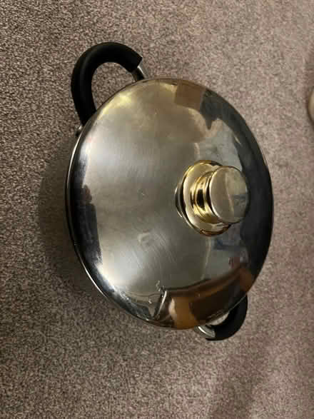 Photo of free 9in Steel Saucepan (Barnham Broom NR9) #1