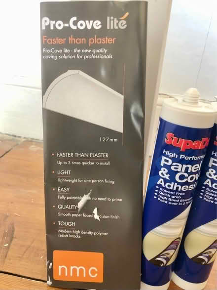Photo of free Brand new coving adhesive & coving (Widcombe) #2
