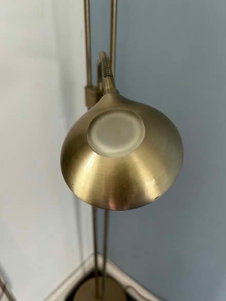 Photo of free Brass effect dimmable floor lamp (Epsom KT19) #4