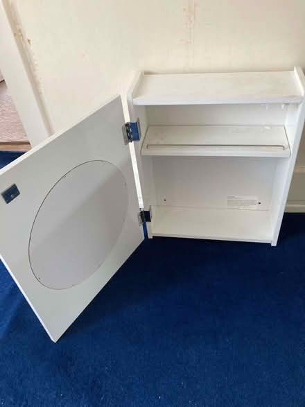 Photo of free Two Mirrored White Bathroom Cabinets (Ravelston EH4) #2