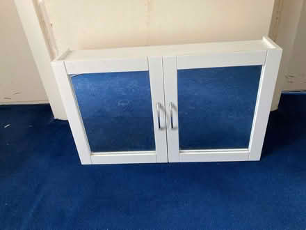 Photo of free Two Mirrored White Bathroom Cabinets (Ravelston EH4) #3