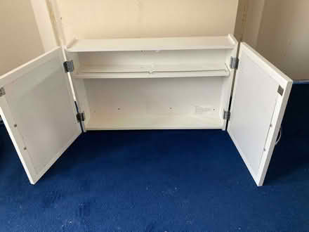 Photo of free Two Mirrored White Bathroom Cabinets (Ravelston EH4) #4
