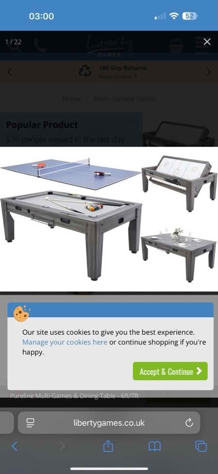 Photo of Pool or activities table (CH44) #1