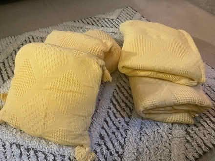 Photo of free Yellow cushions and blankets (Acton W3) #1