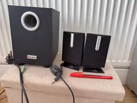 Photo of free Labtec Speakers with Subwoofer (Leyton Grange E10) #1