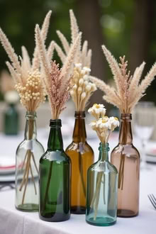 Photo of Jars, small vases and interesting bottles for wedding (Malvern WR14) #2