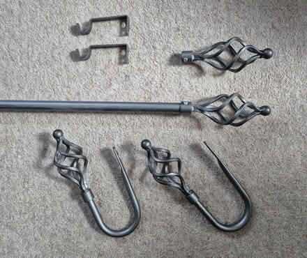 Photo of free 200 cm curtain pole (Roundwood AL5) #1