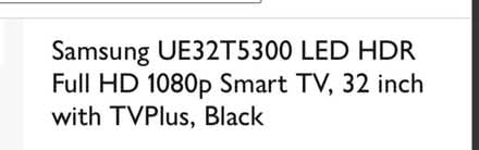 Photo of free Samsung 32” Smart TV (Whitby YO22) #1