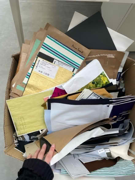 Photo of free Massive box of fabric swatches (W1T 7QZ Tottenham Court Road) #2