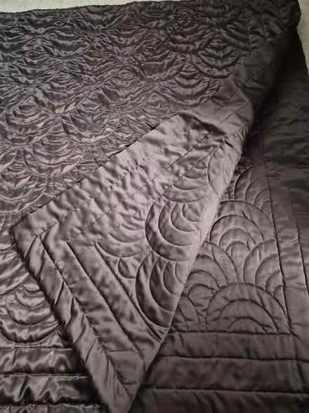 Photo of free Chocolate brown bed throw (Roundwood AL5) #2