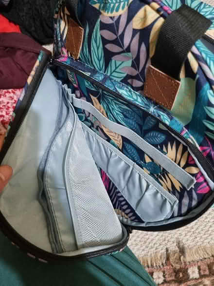 Photo of free Round floral bag with lots of pockets (Chalford GL6) #2