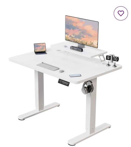 Photo of free IKEA white desk 100 X 80 (Berryfields HP18) #3