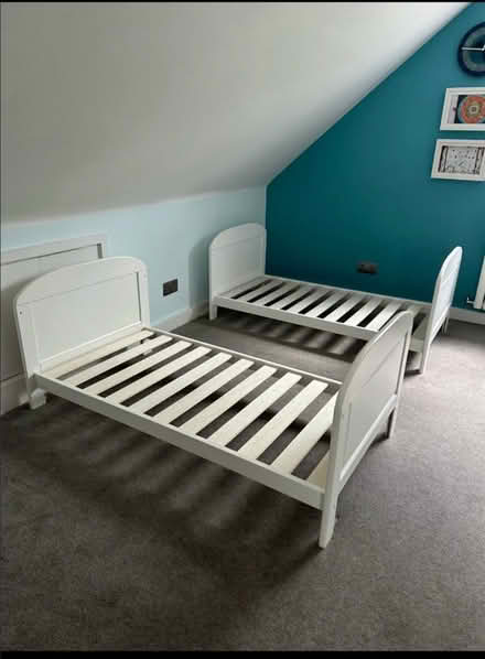 Photo of free Last call! White adjustable cot bed (Horspath OX33) #3
