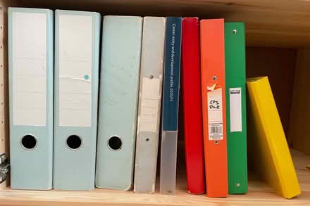 Photo of free Ring Binders, Plastic Wallets, etc (Lichfield WS13) #1