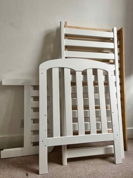 Photo of free John Lewis Rachel cot bed white (E2) #1
