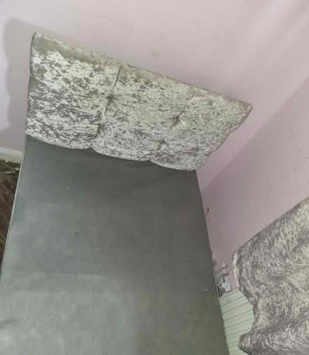 Photo of free Single grey fabric bed base (St albans) #2