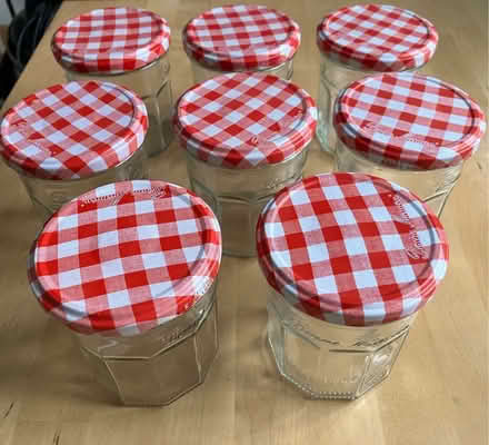 Photo of free 8 Jam Jars (Bonne Maman) (Finsbury Park N4) #1