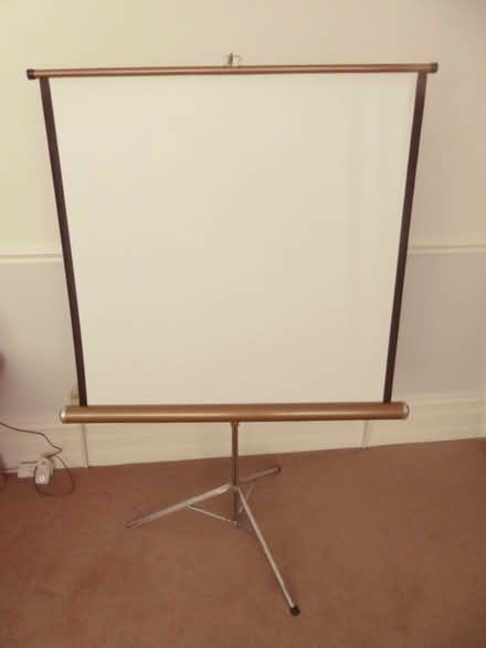 Photo of free vintage collapsible projector screen (Latchford WA4) #1