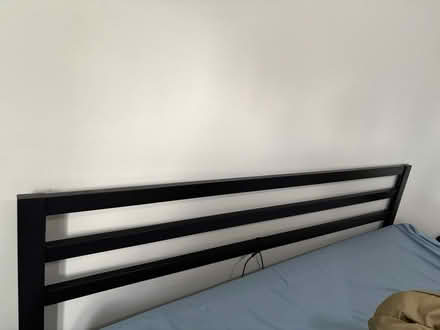 Photo of free Black Metal King Bedframe (Elkins Park Train Station) #2