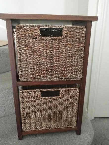 Photo of free Wicker and Wood storage unit (Rayleigh SS6) #2
