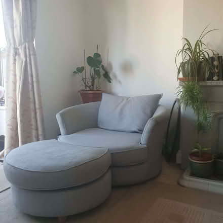 Photo of free 2 Seater Cuddle Chair -Swivel (Moortown LS17) #1