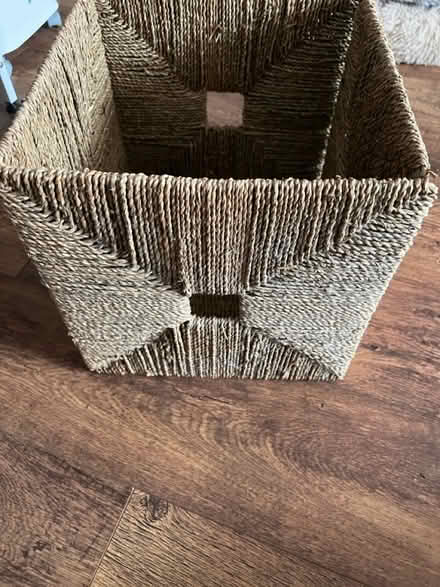 Photo of free IKEA Seagrass collapsible cube (Whitton TW3) #1