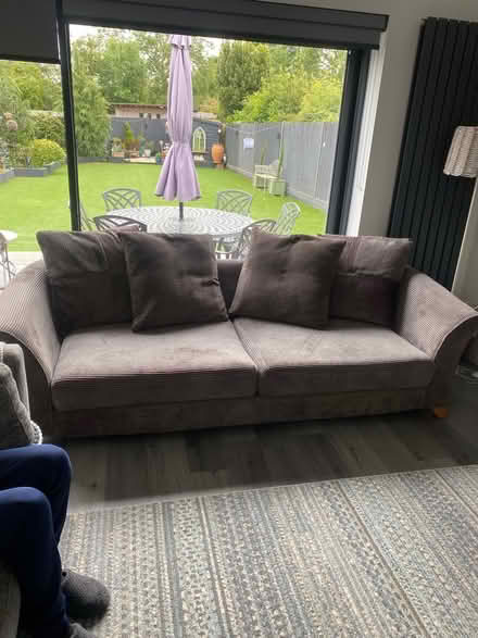 Photo of free Grey fabric sofa (Warlingham) #1