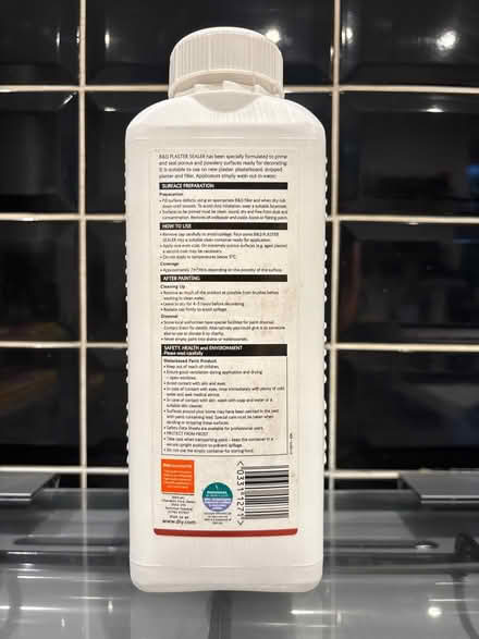 Photo of free B&Q Plaster sealer (WGC) #2