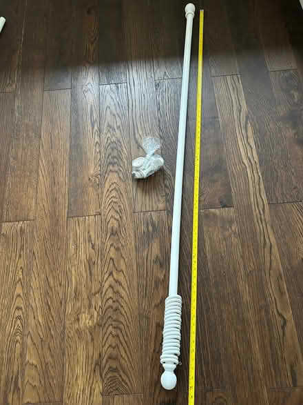 Photo of free Wooden white curtain rail (The Nurserylands TW12) #1