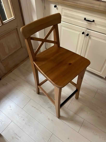 Photo of free wooden bar stool (Newbury Park IG2) #1