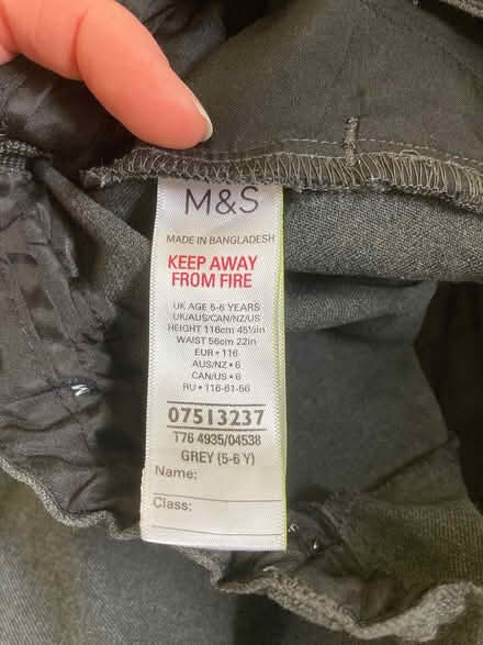 Photo of free Grey school shorts size 5-6 years (Frome Stonebridge area) #2
