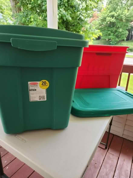 Photo of free 3 plastic storage bins (Gwynn Oak MD) #1