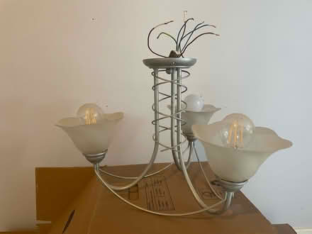 Photo of free Four 3-bulb pendant lights (AL1) #2