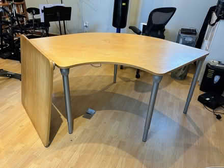Photo of free Desk with return, adjustable legs, IKEA (Uley GL11) #1
