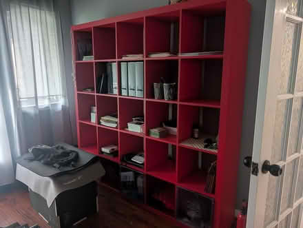 Photo of free Ikea shelving unit - Red (77091) #1