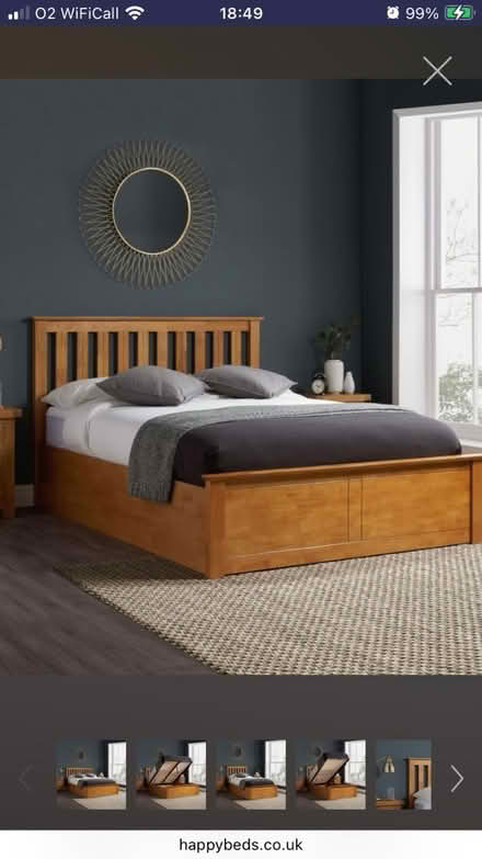 Photo of Wooden King Sized Bed Base (LE67 Coalville) #1