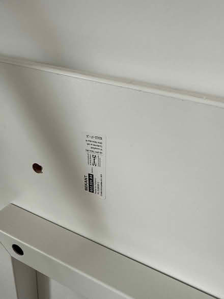 Photo of free IKEA white desk 100 X 80 (Berryfields HP18) #2