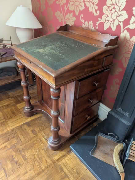 Photo of free Antique solid mahogany Davenport writing desk (Harlaxton NG32) #1