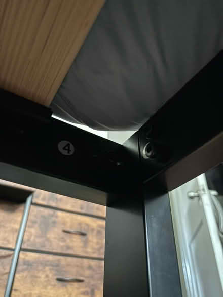 Photo of free Black Metal King Bedframe (Elkins Park Train Station) #4